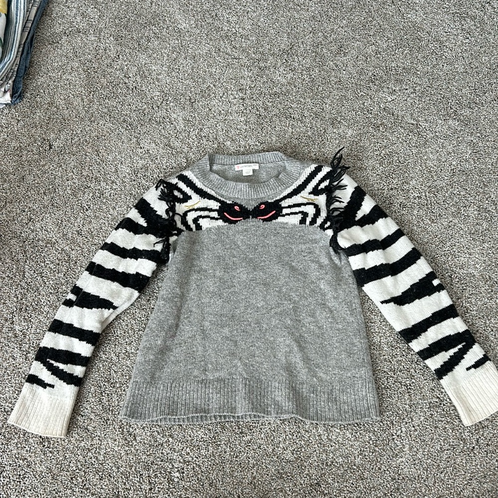 Adorable zebra CrewCuts sweater